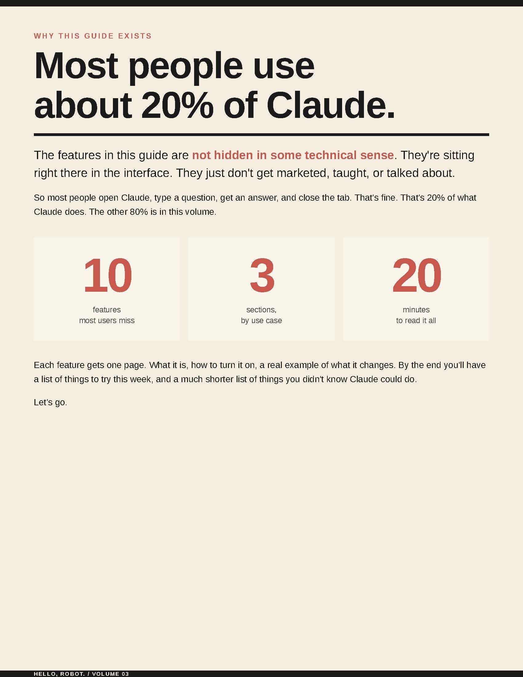 Claude's Hidden Features